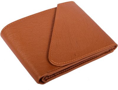 RPF Men Trendy Tan Artificial Leather Wallet(5 Card Slots)