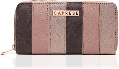Caprese Women Pink, Brown Artificial Leather Wallet(6 Card Slots)