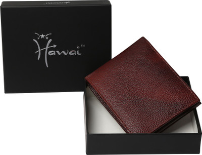 45% OFF on Hawaishop Men Casual, Formal Brown Genuine Leather Wallet(6 Card Slots)