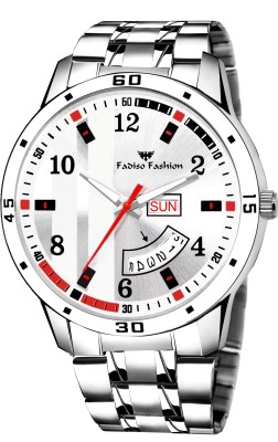 Fadiso Fashion FF8101-White Day & Date Analog Watch  - For Men