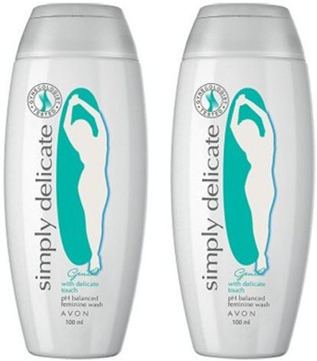 AVON Simply Delicate Gentle Feminine Wash Combo Pack Intimate Wash(100 ml, Pack of 2)