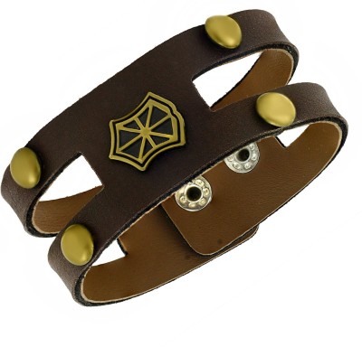ZIVOM Leather Brass Bracelet