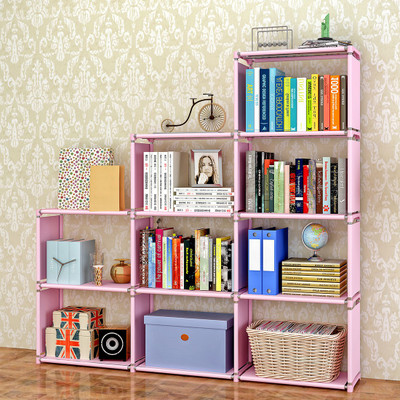 Furn Central Metal Open Book Shelf(Finish Color - Pink, DIY(Do-It-Yourself))