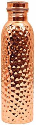 Giftonia Pure Copper High Quality Hammer Style Bottle For Storage Water 1000 ml Bottle(Pack of 1, Brown, Copper)