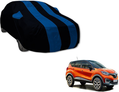 Amanzo Car Cover For Renault Captur (With Mirror Pockets)(Black, Blue)