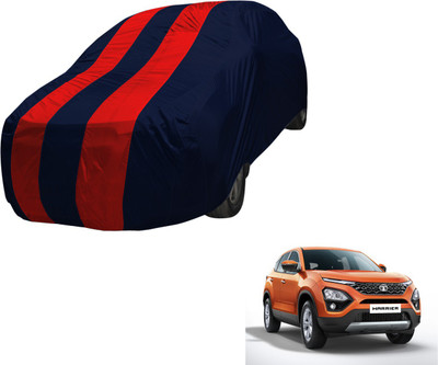 MOCKHE Car Cover For Tata Harrier (Without Mirror Pockets)(Black, Red)