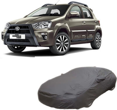 ANLOPE Car Cover For Toyota Etios Cross (With Mirror Pockets)(Grey)
