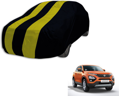 MOCKHE Car Cover For Tata Harrier (Without Mirror Pockets)(Black, Yellow)