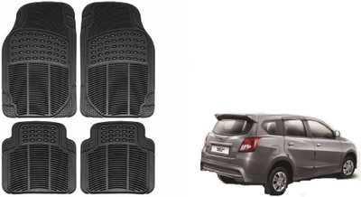 Auto Oprema Rubber Standard Mat For  Datsun Go(Black)