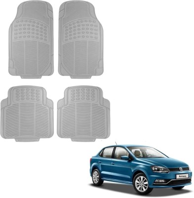 Oshotto Rubber Standard Mat For  Volkswagen Ameo(Grey)