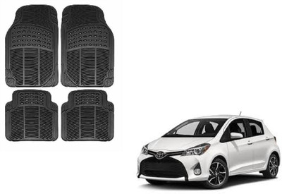 Auto Oprema Rubber Standard Mat For  Toyota Yaris(Black)