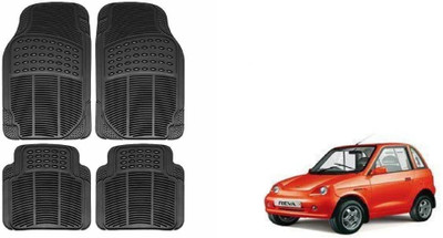 Auto Oprema Rubber Standard Mat For  Mahindra Reva(Black)