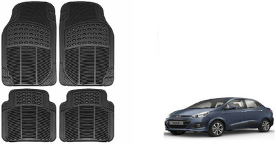Auto Oprema Rubber Standard Mat For  Hyundai Xcent(Black)