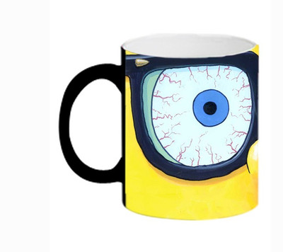 ARTBUG SpongeBob SquarePants Cartoon Magic Color Changing -3430 Ceramic Coffee Mug(350 ml)