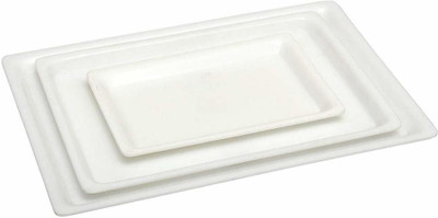 swift international Rectangular Acrylic Serving Trays - Set of 3 Tray(Pack of 3)