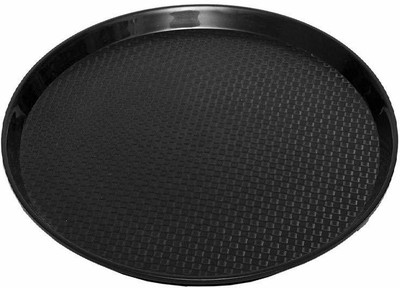 swift international Round Plastic Serving Tray black pack of 1 Tray
