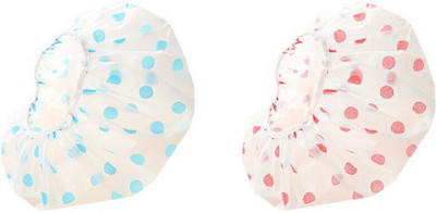 Connectwide Plastic Waterproof Elastic Band Reusable Disposable Shower Caps