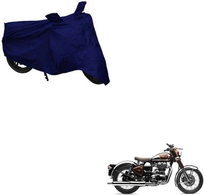 KOZDIKO Two Wheeler Cover for Royal Enfield(Classic Chrome, Blue)