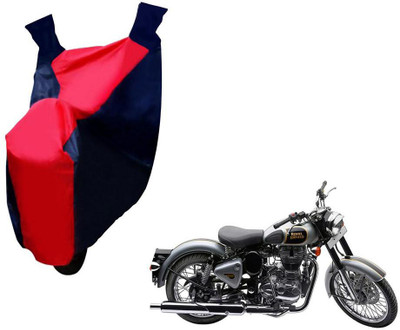 Auto Kite Two Wheeler Cover for Royal Enfield(Classic 500, Red, Blue)