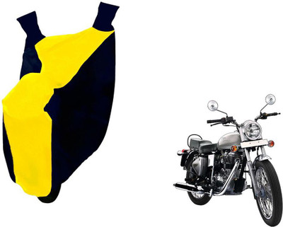 Auto Kite Two Wheeler Cover for Royal Enfield(Twin spark, Yellow, Blue)