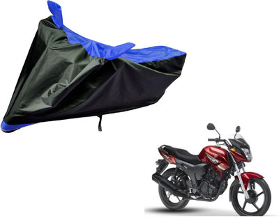 Auto Hub Two Wheeler Cover for Yamaha(SZ X, Black, Blue)