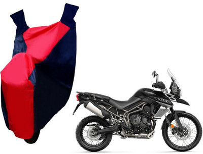 Auto Kite Two Wheeler Cover for Triumph(Tiger 800 XCA, Red, Blue)