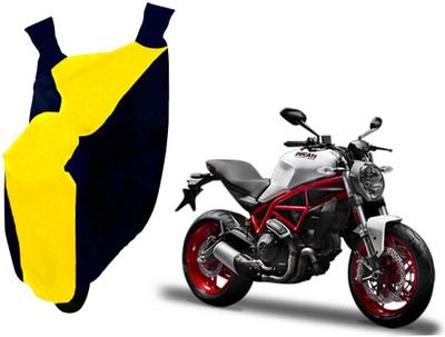Auto Kite Two Wheeler Cover for Ducati(Monster 796 S2R, Yellow, Blue)