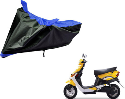 Auto Hub Two Wheeler Cover for Universal For Bike(Yo Style, Black, Blue)