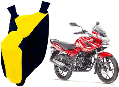 Auto Kite Two Wheeler Cover for Bajaj(Discover 150 f, Yellow, Blue)