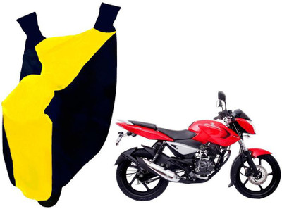 Auto Kite Two Wheeler Cover for Bajaj(Pulsar 135 LS DTS-i, Yellow, Blue)