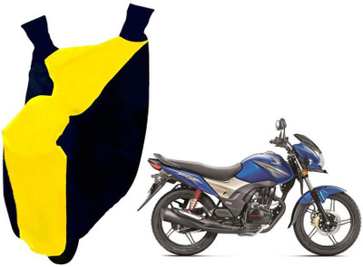 Auto Kite Two Wheeler Cover for Hero(CB Shine, Yellow, Blue)