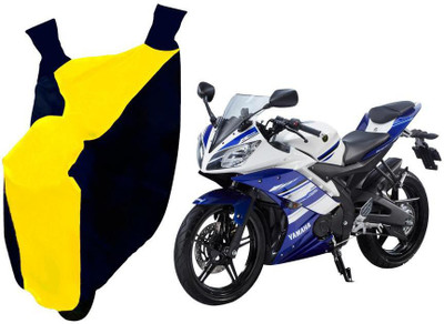 Auto Kite Two Wheeler Cover for Yamaha(YZF R15 S, Yellow, Blue)