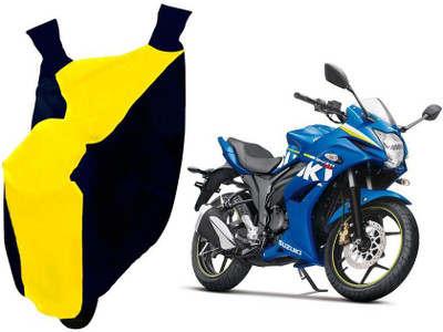 Auto Kite Two Wheeler Cover for Suzuki(Gixxer SF, Yellow, Blue)