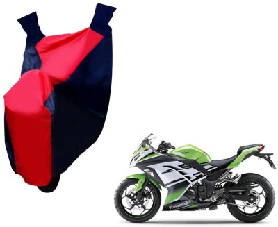 Auto Kite Two Wheeler Cover for Kawasaki(Ninja 250, Red, Blue)