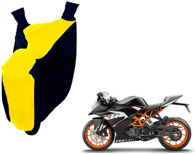 Auto Kite Two Wheeler Cover for KTM(Duke 200, Yellow, Blue)