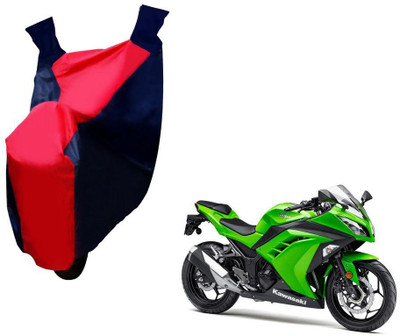 Auto Kite Two Wheeler Cover for Kawasaki(Ninja 300, Red, Blue)