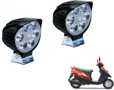 MOCKHE VLB-MINI6LED-104 Headlight Motorbike LED for Mahindra (12 V, 12 W)(Flyte, Pack of 2)