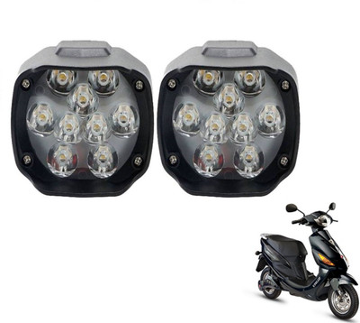 MOCKHE VLB-SLN9LED-88 Electric Cruz Headlight Motorbike LED for Hero (12 V, 10 W)(Universal For Bike, Pack of 2)