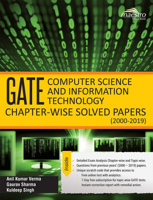 Wiley's GATE Computer Science and Information Technology Chapter - wise Solved Papers (2000 - 2019)(English, Paperback, Anil Kumar Verma, Gaurav Sharma, Kuldeep Singh)