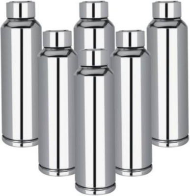 Apeiron 1000 ml Steel Bottle(Pack of 6, Silver)