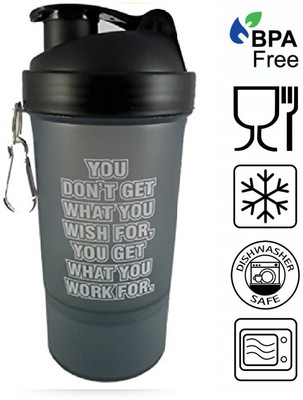 ALLIEDSALESINDIA 600 ml Plastic Shaker(Pack of 1, Black)