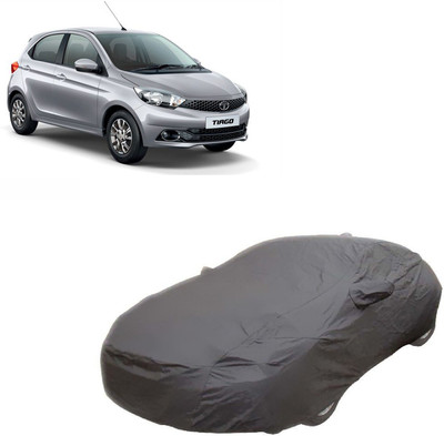 ANLOPE Car Cover For Tata Tiago (With Mirror Pockets)(Grey)