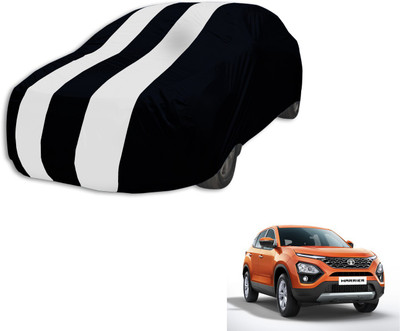 MOCKHE Car Cover For Tata Harrier (Without Mirror Pockets)(Black, White)