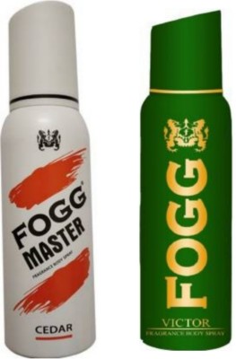 FOGG MASTER CEDAR AND VICTOR BODY SPRAY 120 ML X 2 Perfume Body Spray  -  For Men & Women(240 ml)