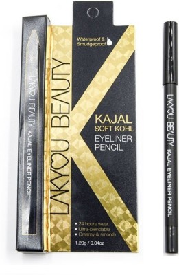 lakyou beauty KAJAL SOFT KOHL (24Hr Wear) : Waterproof 1.2 g(Black)