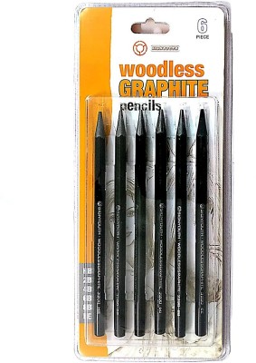 PREMIUM QUALITY HB,2B,4B,6B,8B,EE Pencil(Pack of 6)