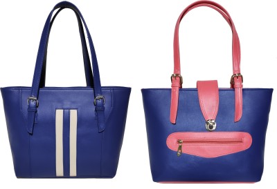 AZED Collections Women Blue, Blue Shoulder Bag(Pack of: 2)