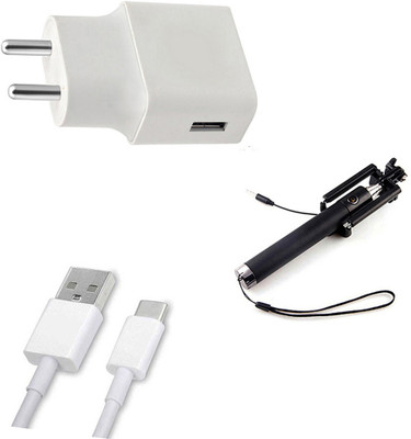 DAKRON Wall Charger Accessory Combo for Samsung Galaxy A9(White)