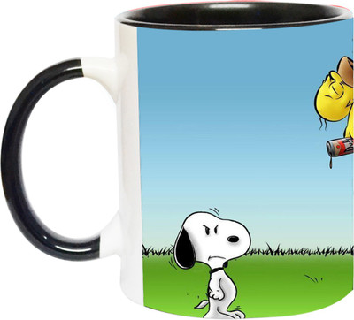ARTBUG Snoopy - 3421 - BLK Ceramic Coffee Mug(350 ml)