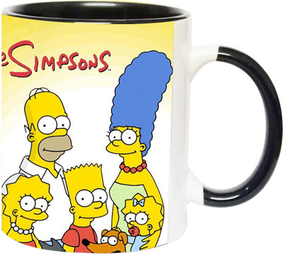 ARTBUG The Simpsons - 3448 - BLK Ceramic Coffee Mug(350 ml)